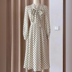 Polka Dot Bow-Tie Dress